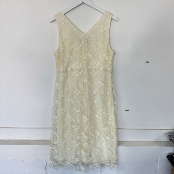 Ivory Lace Overlay Dress 2pc. Fairy Vintage Wedding By Rabbit Designs Misses 16 - Picture 4 of 16